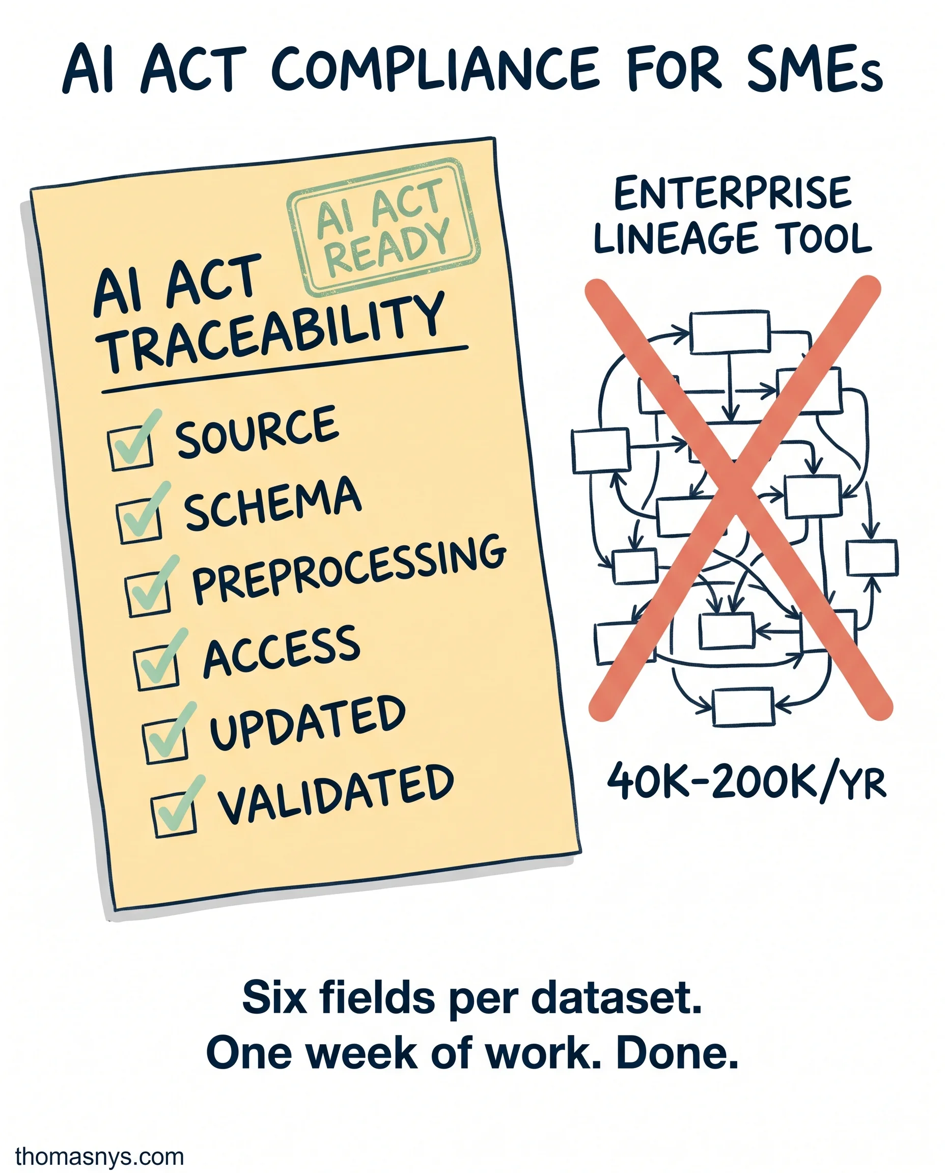 AI Act Data Traceability Checklist