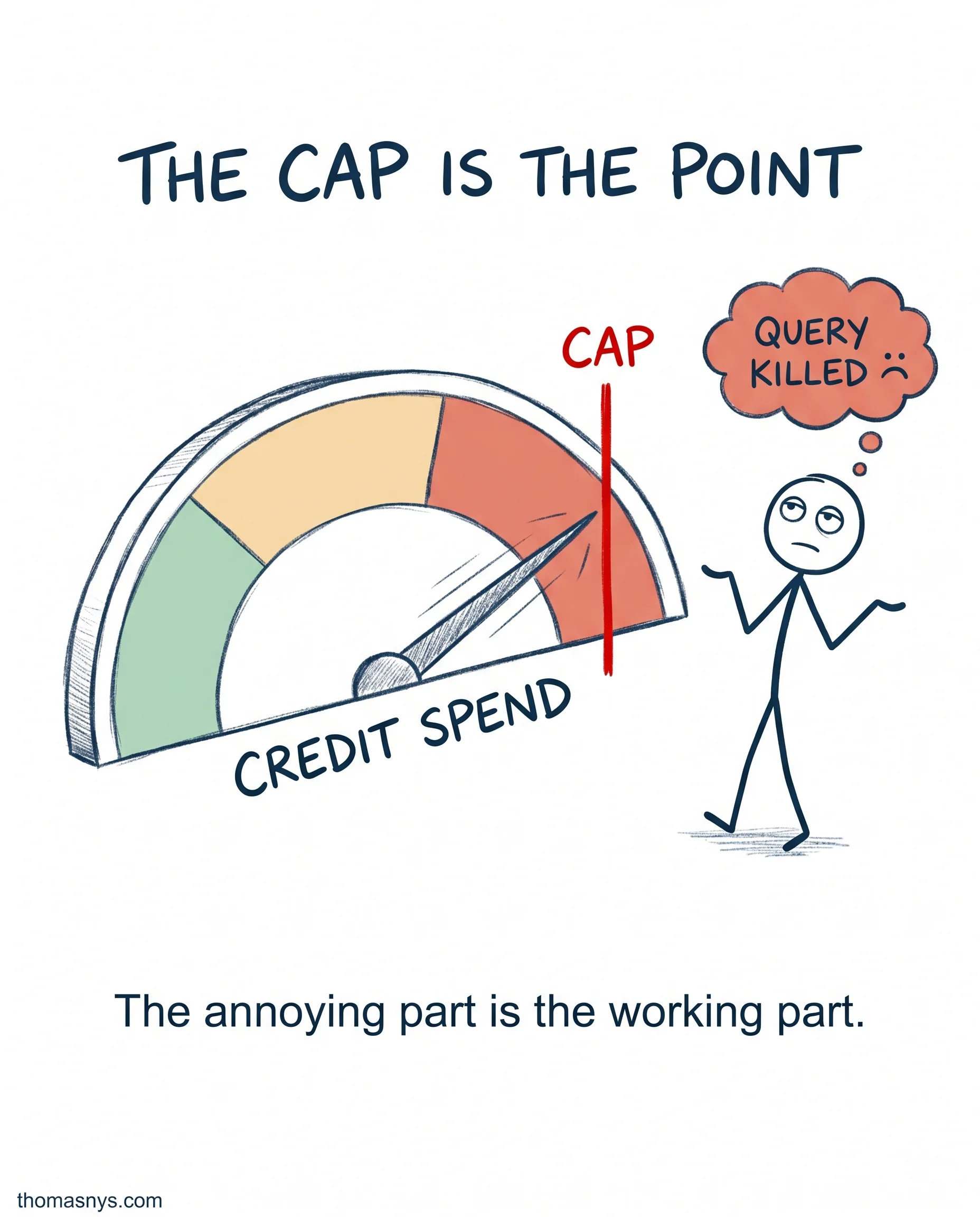 Hard Credit Caps On Cloud DWH Spend