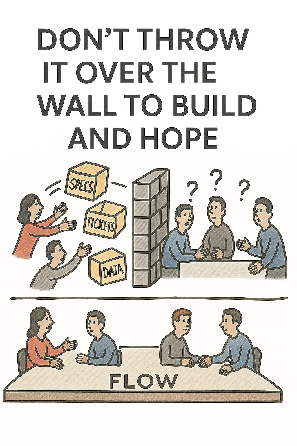 Team topology for data delivery - organizational structure beats tooling