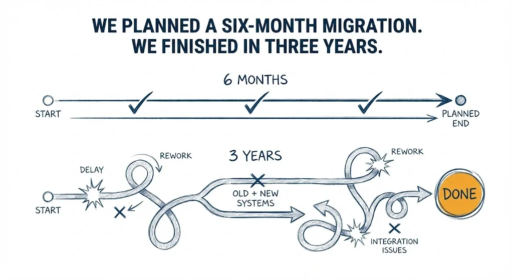 Data platform migration timeline - why lakehouse projects exceed estimates