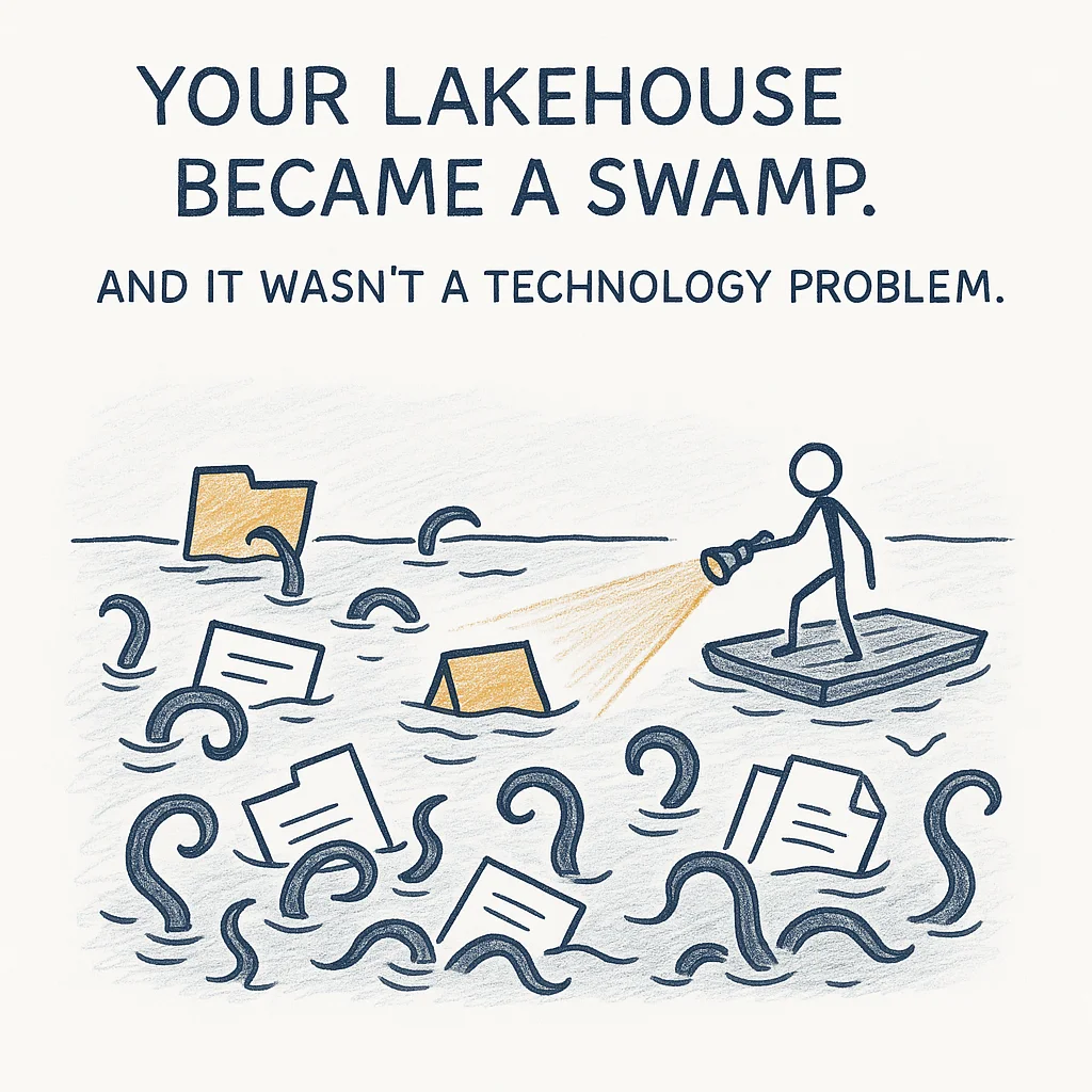 Data lakehouse governance failure - how platforms become data swamps